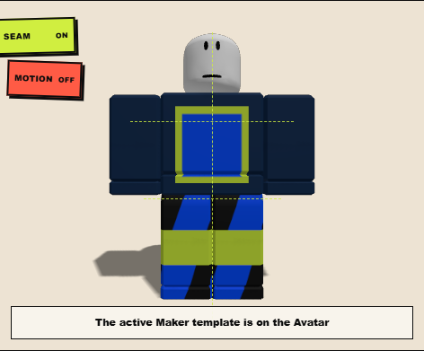 Maker preview of the same navy practice Shirt on R15